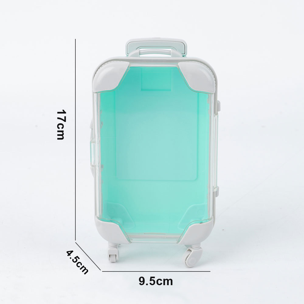 Miniature simulated false eyelashes (two or four pairs) trolley case/travel suitcase/makeup eyelash box/storage box/small luggage