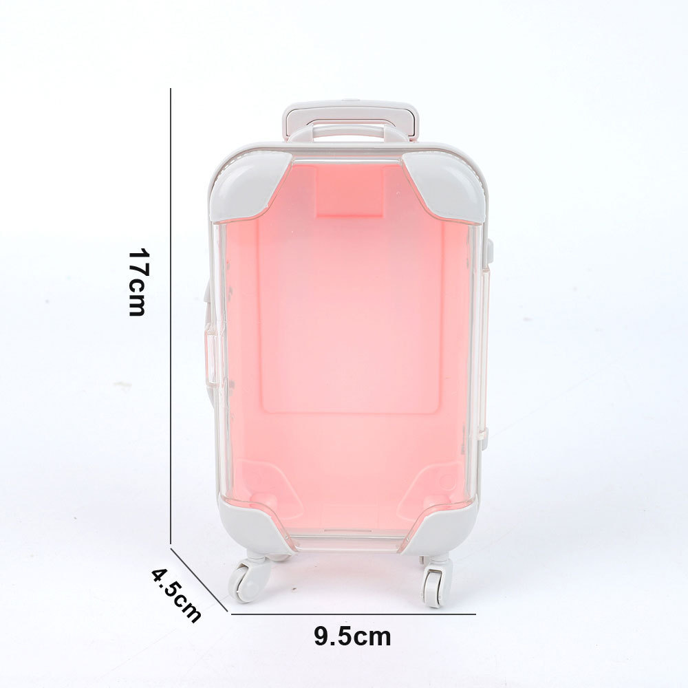 Miniature simulated false eyelashes (two or four pairs) trolley case/travel suitcase/makeup eyelash box/storage box/small luggage