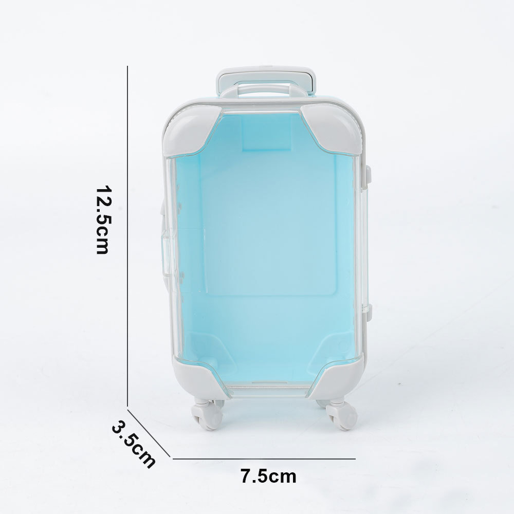 Miniature simulated false eyelashes (two or four pairs) trolley case/travel suitcase/makeup eyelash box/storage box/small luggage
