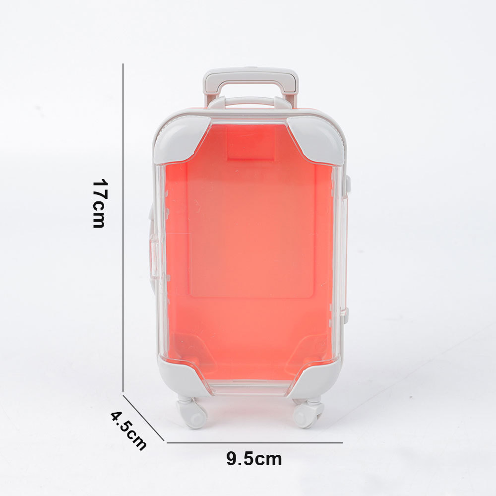 Miniature simulated false eyelashes (two or four pairs) trolley case/travel suitcase/makeup eyelash box/storage box/small luggage