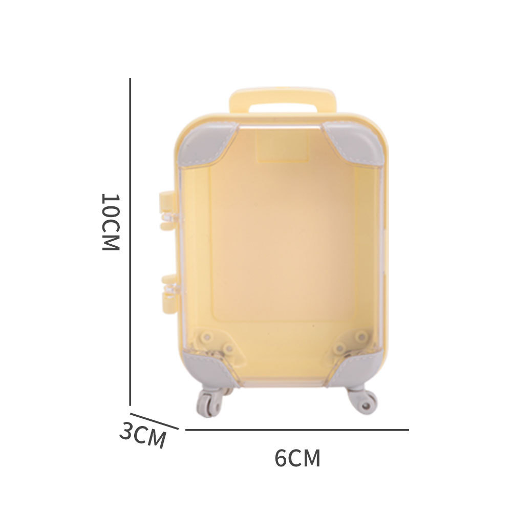Miniature simulated false eyelashes (two or four pairs) trolley case/travel suitcase/makeup eyelash box/storage box/small luggage