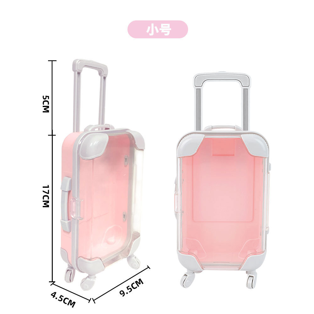 Miniature simulated false eyelashes (two or four pairs) trolley case/travel suitcase/makeup eyelash box/storage box/small luggage