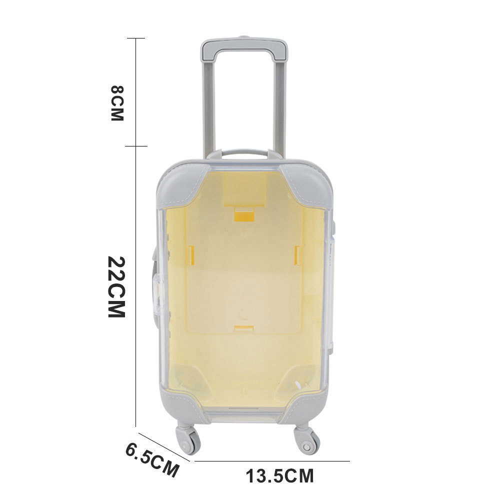 Miniature simulated false eyelashes (two or four pairs) trolley case/travel suitcase/makeup eyelash box/storage box/small luggage