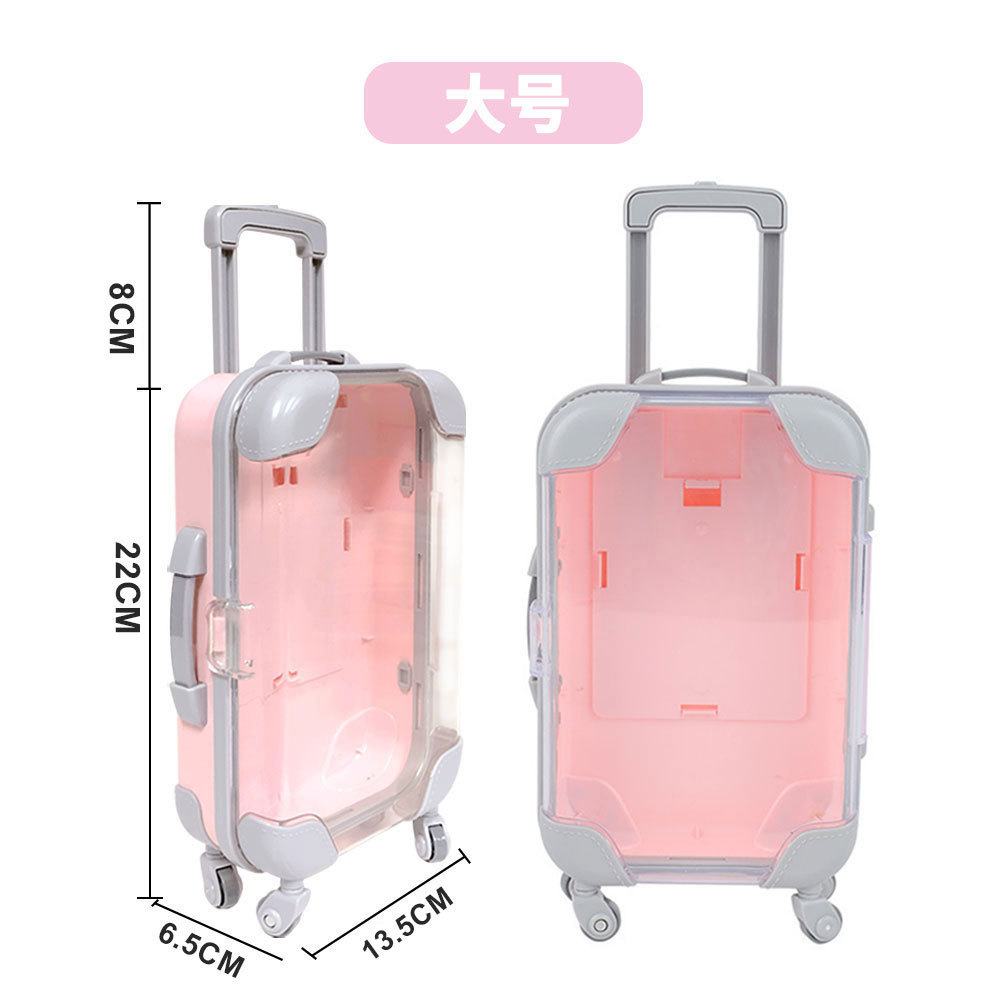 Miniature simulated false eyelashes (two or four pairs) trolley case/travel suitcase/makeup eyelash box/storage box/small luggage