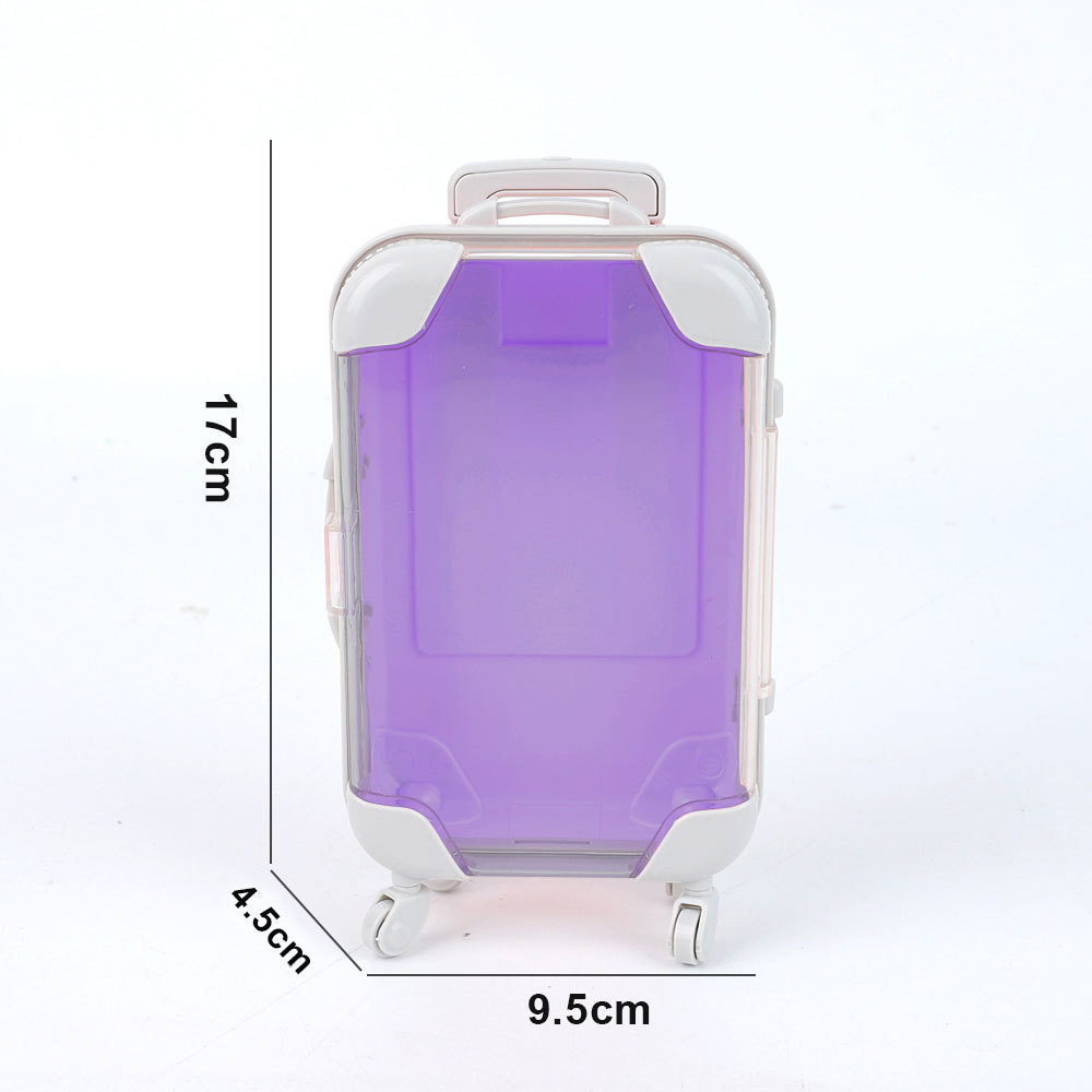 Miniature simulated false eyelashes (two or four pairs) trolley case/travel suitcase/makeup eyelash box/storage box/small luggage