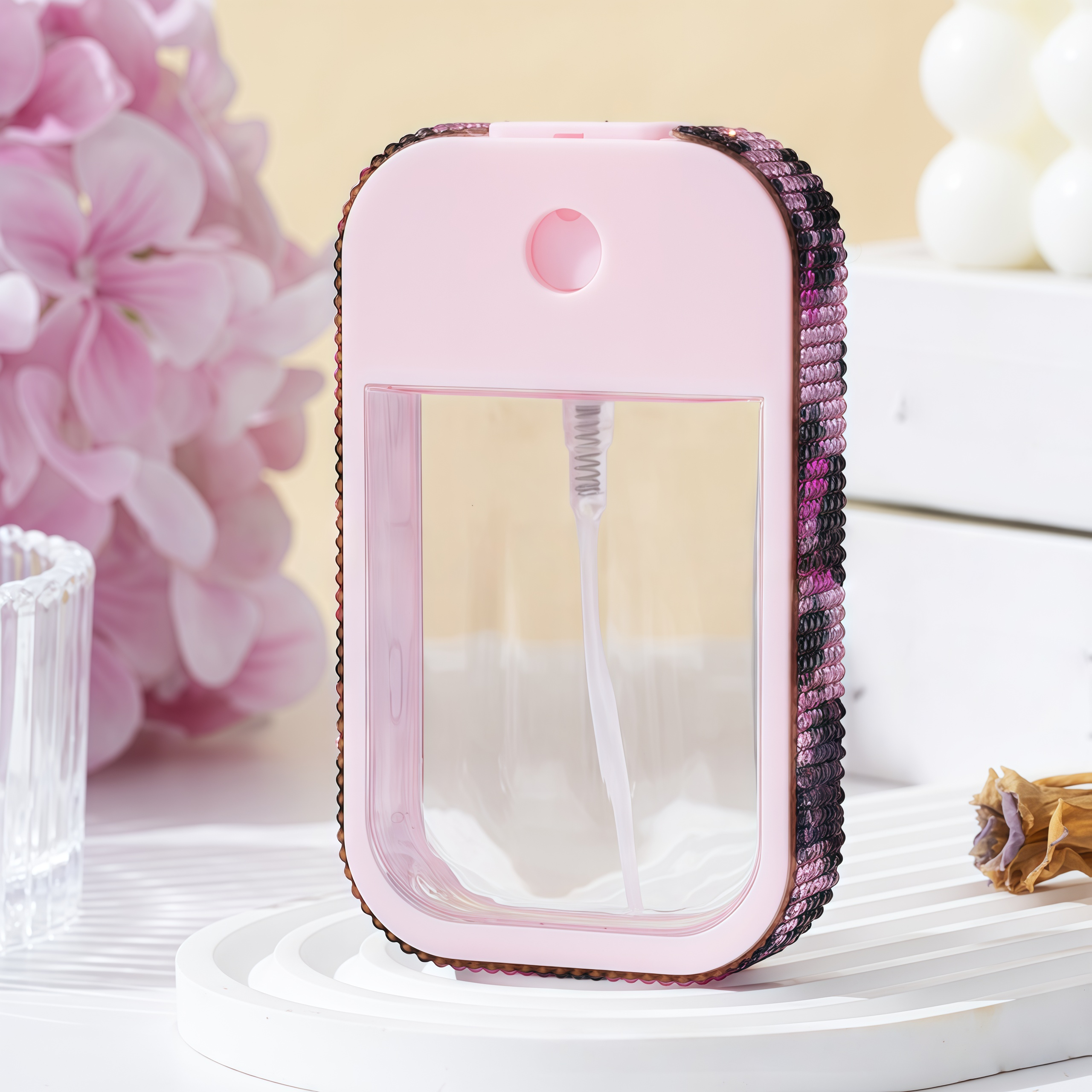 Wholesale 45ml card-style alcohol spray bottles, mosquito repellent and disinfectant bottled water, portable perfume spray bottles.