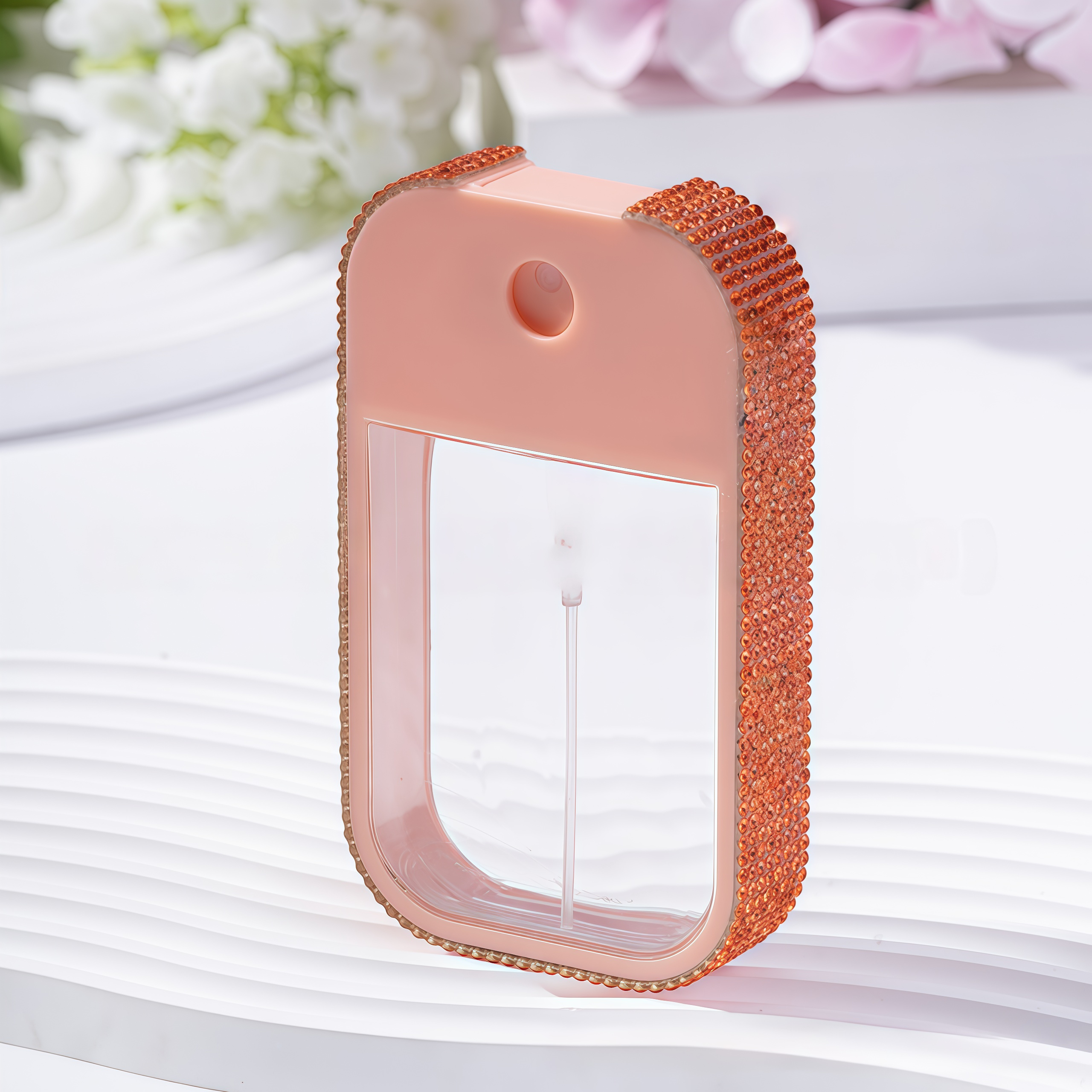 Wholesale 45ml card-style alcohol spray bottles, mosquito repellent and disinfectant bottled water, portable perfume spray bottles.