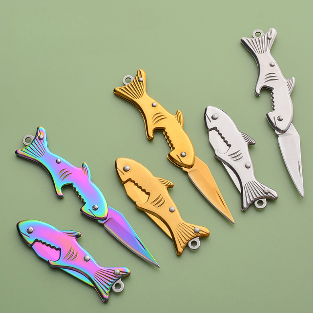 Wholesale self-defense, outdoor, portable, package unpacking, folding knife, fruit knife, keychains.