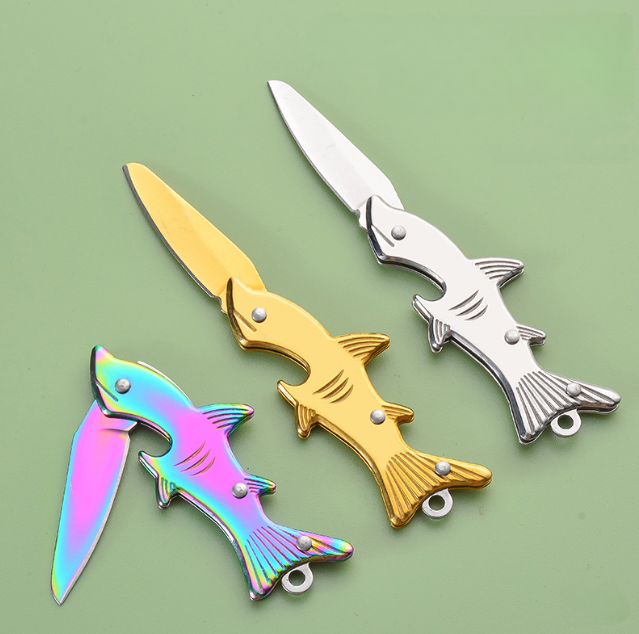 Wholesale self-defense, outdoor, portable, package unpacking, folding knife, fruit knife, keychains.