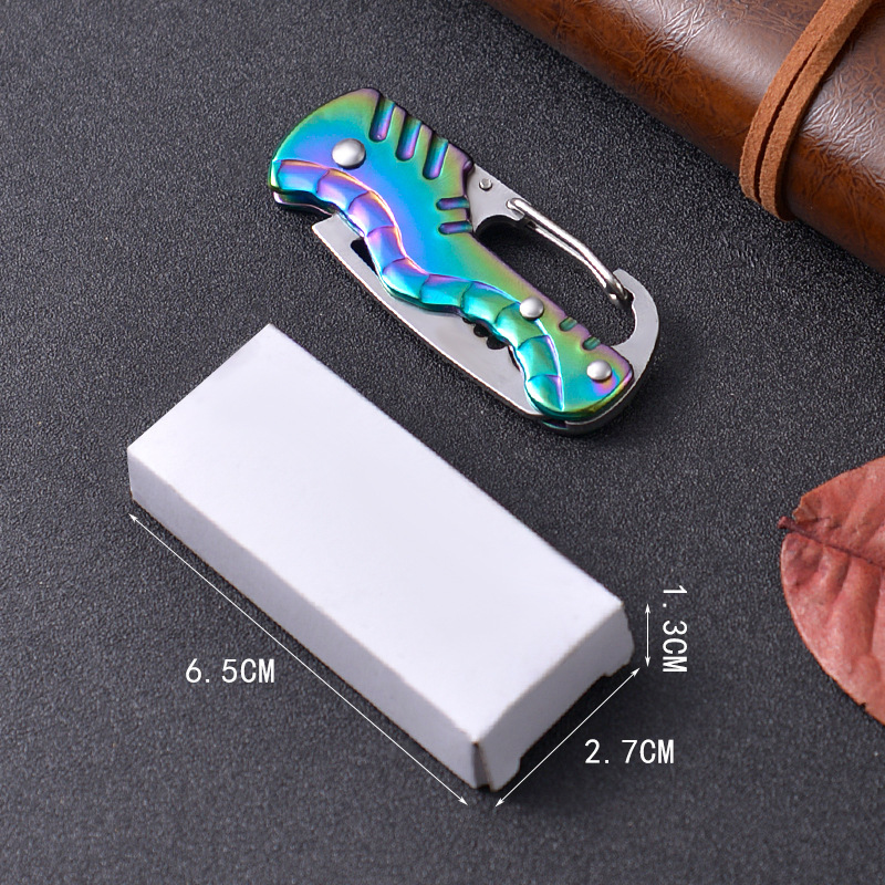 G18 Car Emergency Seatbelt Cutter, EDC Knife, Multi-functional Folding Package Knife, Keychain Serrated Hook Knife