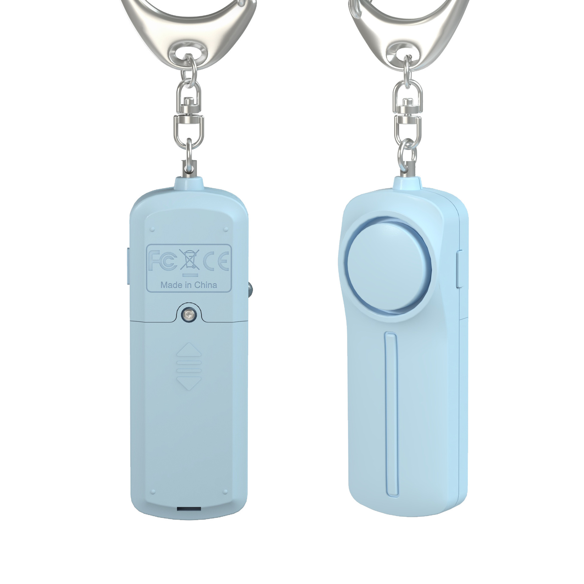 Cross-border personal alarm pull ring women's anti-wolf artifact LED light women and children self-defense keychain alarm