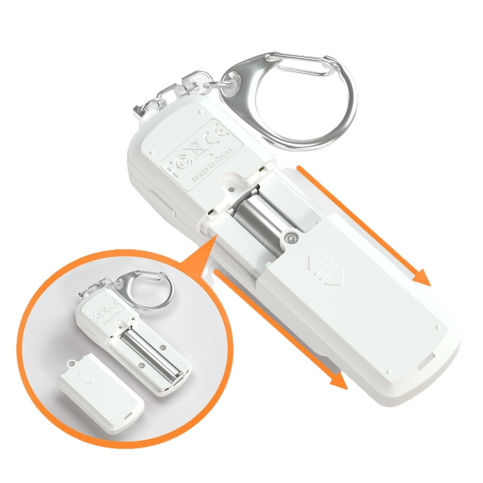 Cross-border personal alarm pull ring women's anti-wolf artifact LED light women and children self-defense keychain alarm
