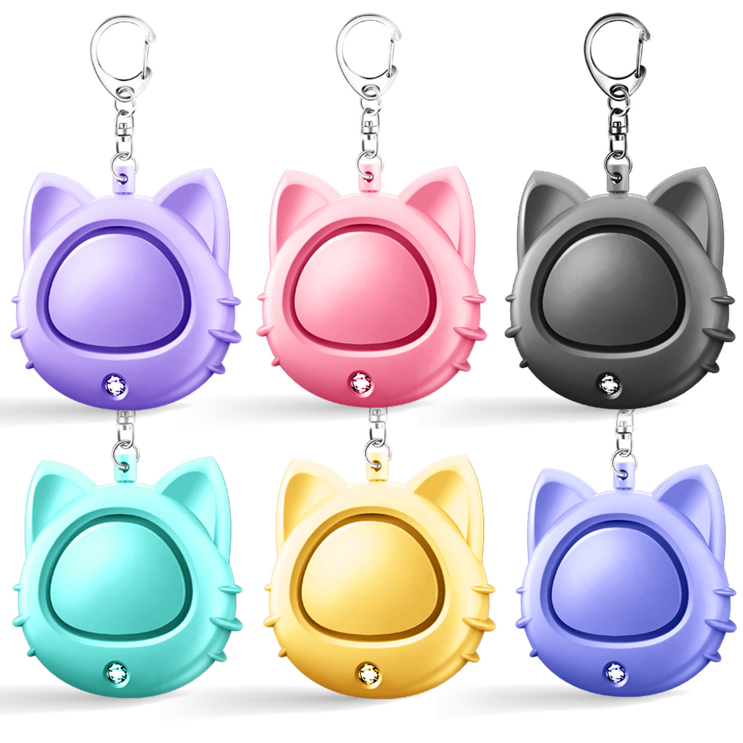 2026 New 130dB Personal Alarm for Women, Anti-Wolf Device, Outdoor Children's Emergency Self-Defense Keychain