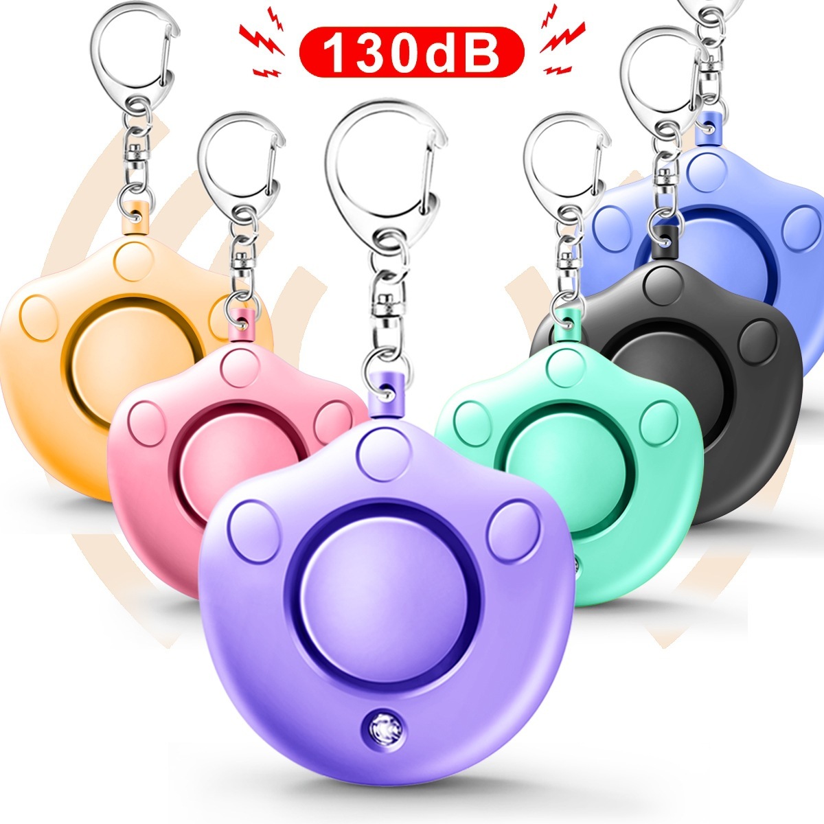 2026 New Cute Personal Alarm for Women, Anti-Wolf Device, Outdoor Children's Emergency Self-Defense Keychain