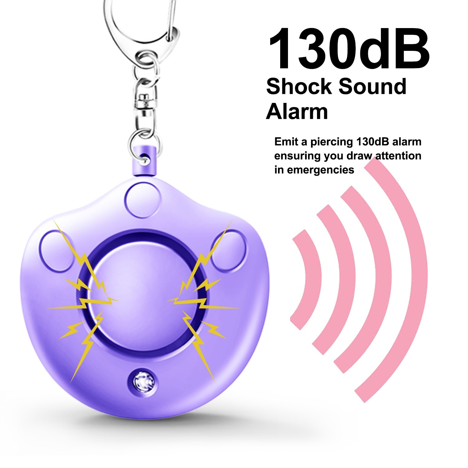 2026 New Cute Personal Alarm for Women, Anti-Wolf Device, Outdoor Children's Emergency Self-Defense Keychain