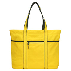 Yellow paired with pea green