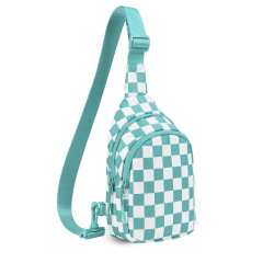 Ice Blue Checkered