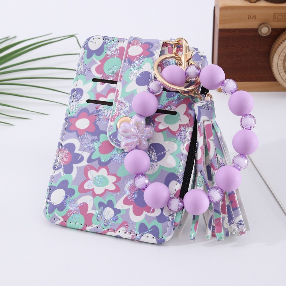 Popular ultra-thin, high-end silicone beaded bracelets, pendants, printed wallets, card holders, document holders, and flower pendants in Europe and America