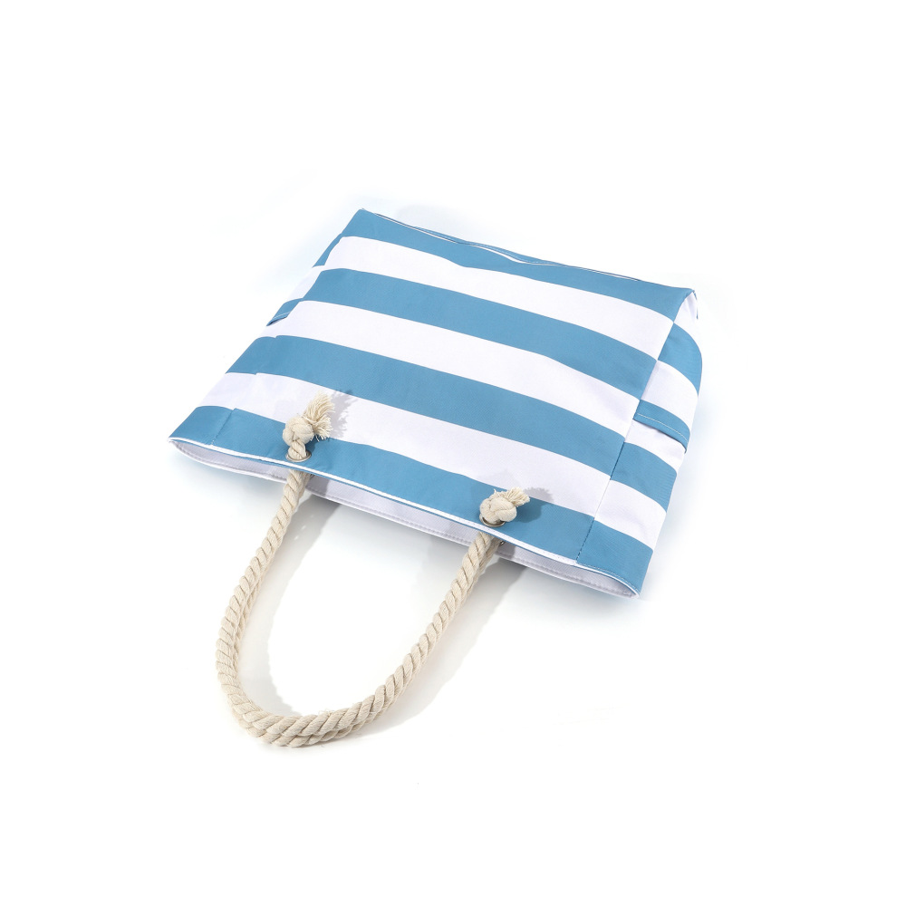 New cross-border printed beach bag, large capacity, casual shoulder bag, simple and stylish summer travel tote bag