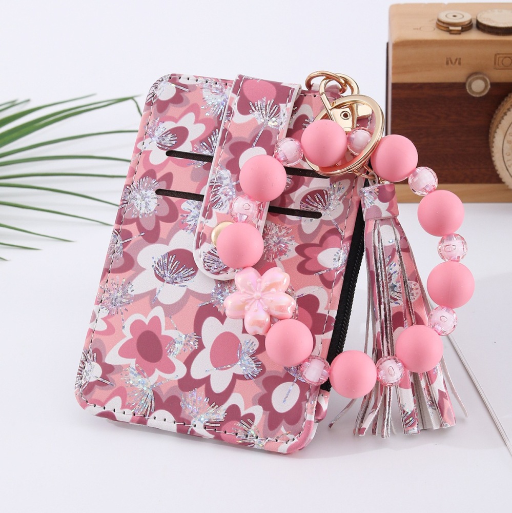 Popular ultra-thin, high-end silicone beaded bracelets, pendants, printed wallets, card holders, document holders, and flower pendants in Europe and America