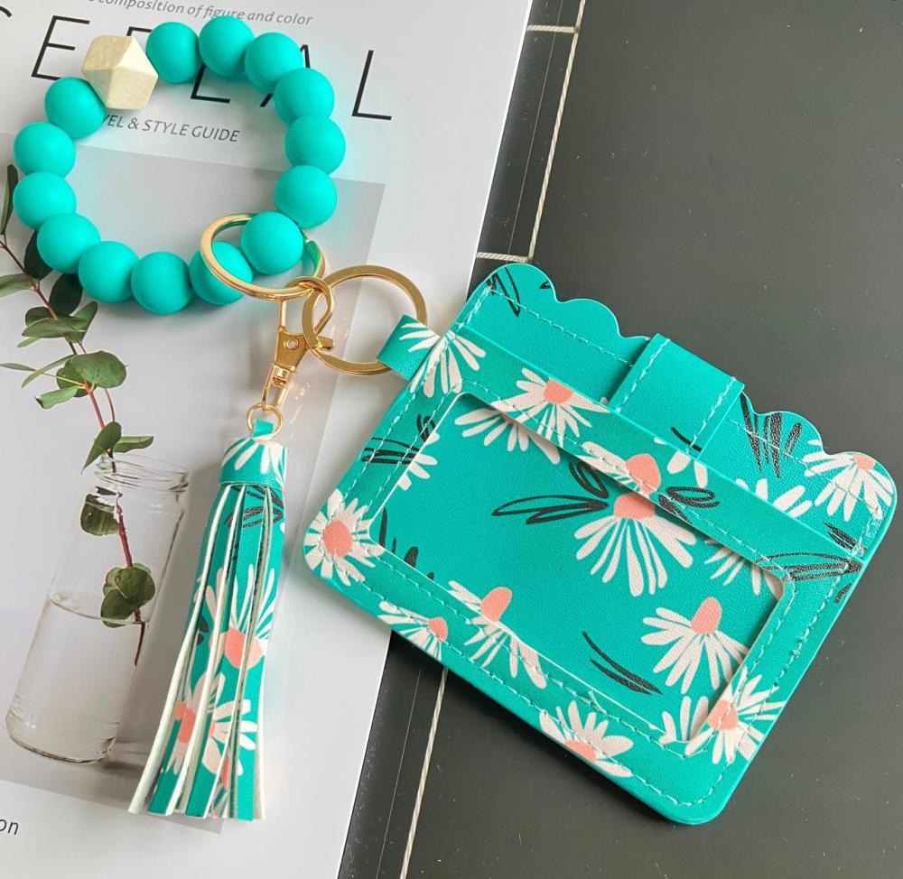 2026 New Cross-Border Card Holder, European and American Print, Women's Small Floral Print Coin Purse, ID Card Holder, Bank Card Frame, In Stock