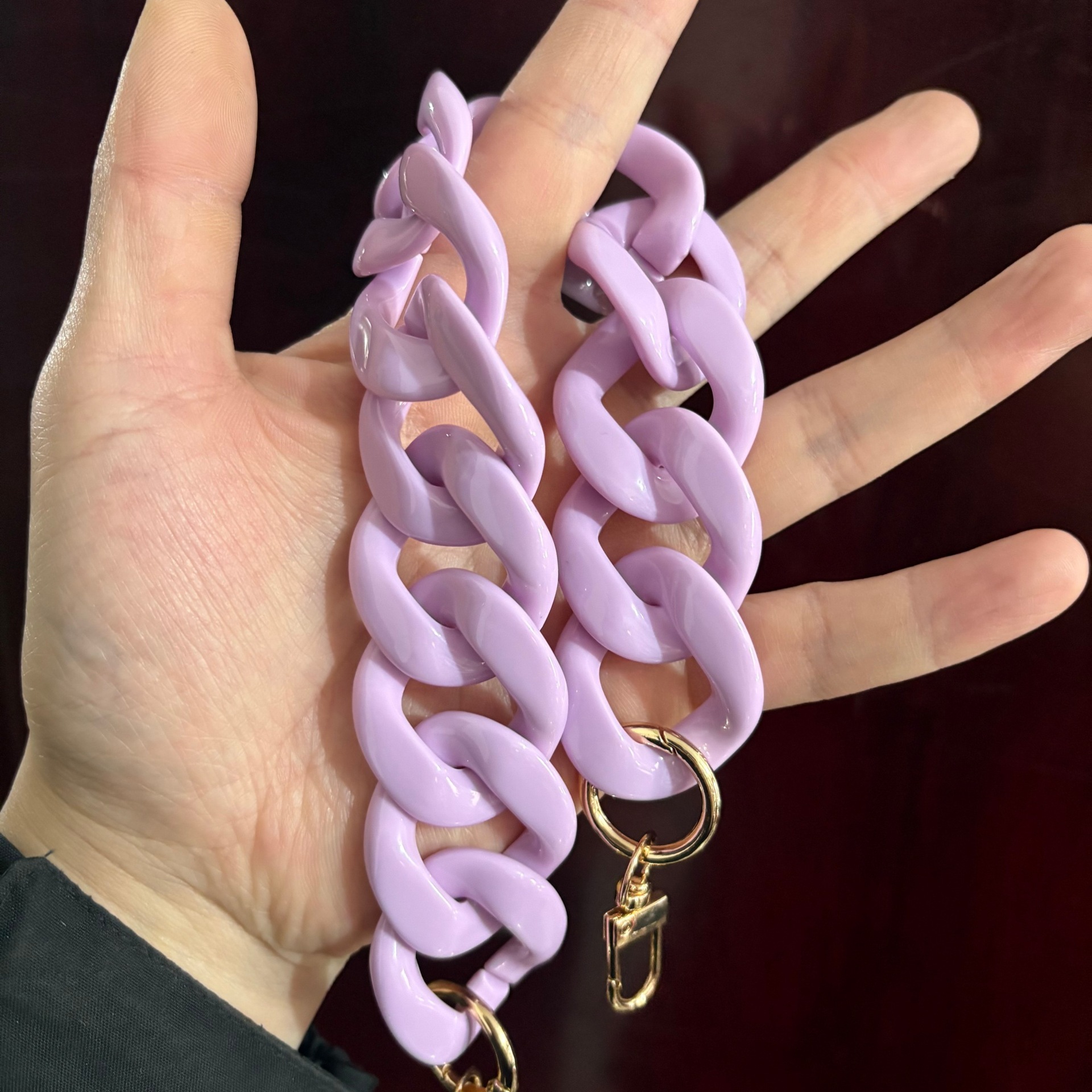 Cross-border style, 41 colors, chunky chain acrylic bag strap, phone chain, bag chain, chunky chain, shoulder strap, hanging chain.