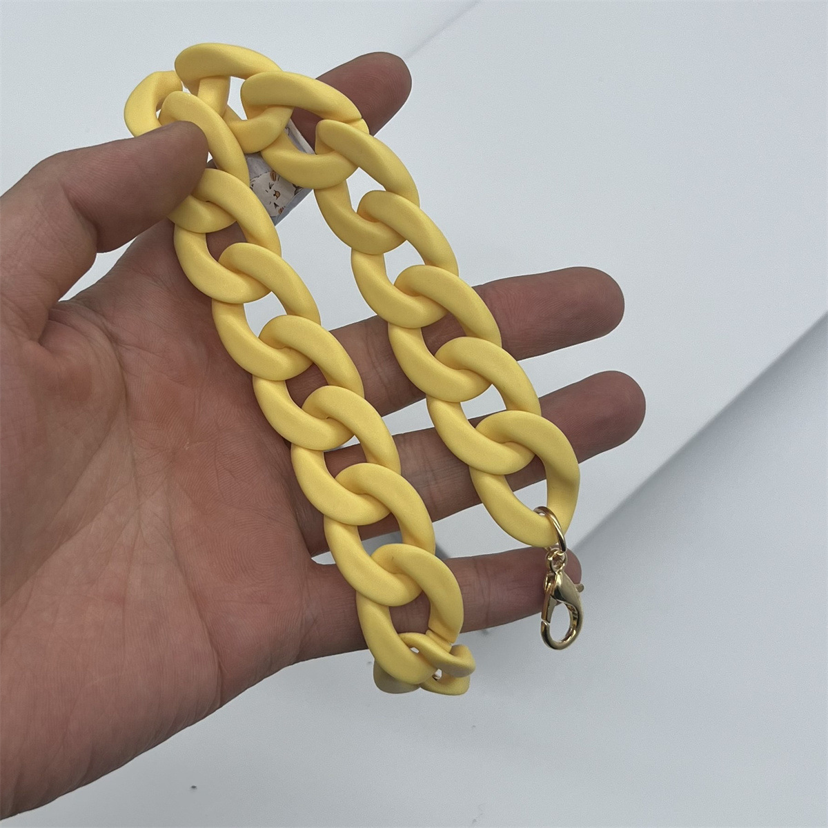 Matte 46-color acrylic phone strap, lanyard, bag strap, plastic bag chain, necklace, bracelet, shoulder strap, acrylic chain