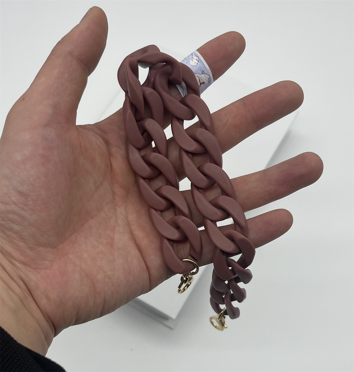 Matte 46-color acrylic phone strap, lanyard, bag strap, plastic bag chain, necklace, bracelet, shoulder strap, acrylic chain