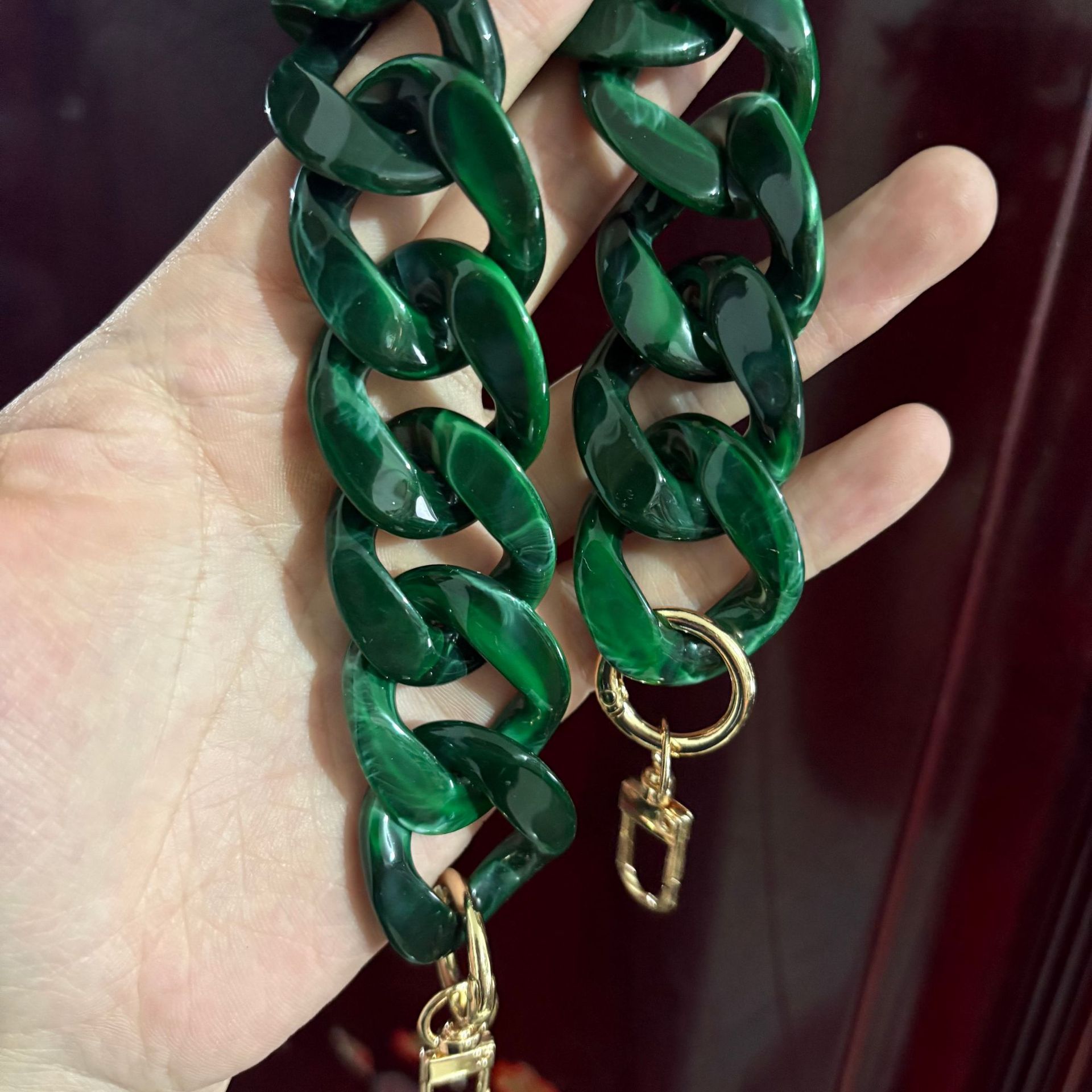 Cross-border style, 41 colors, chunky chain acrylic bag strap, phone chain, bag chain, chunky chain, shoulder strap, hanging chain.