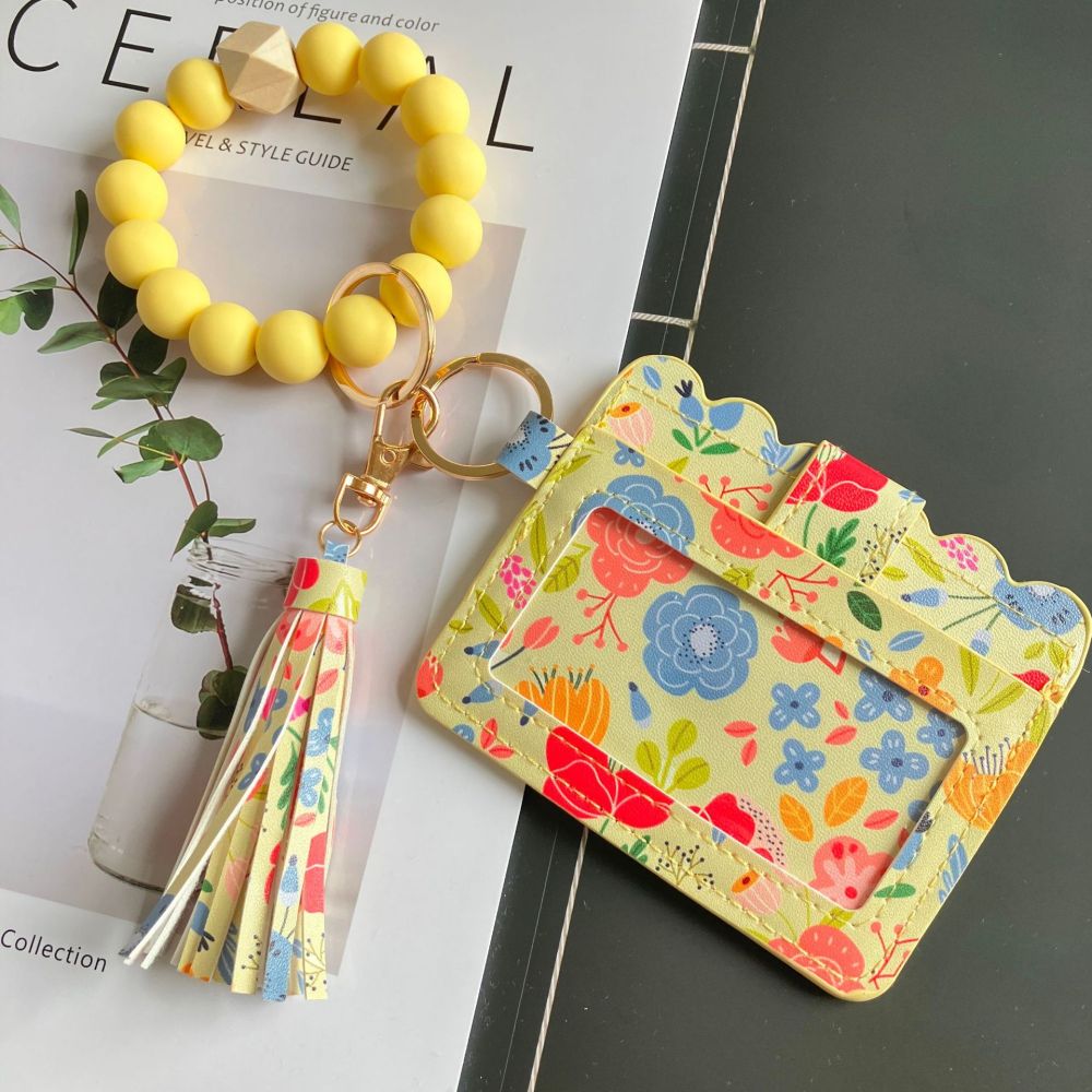 2026 New Cross-Border Card Holder, European and American Print, Women's Small Floral Print Coin Purse, ID Card Holder, Bank Card Frame, In Stock