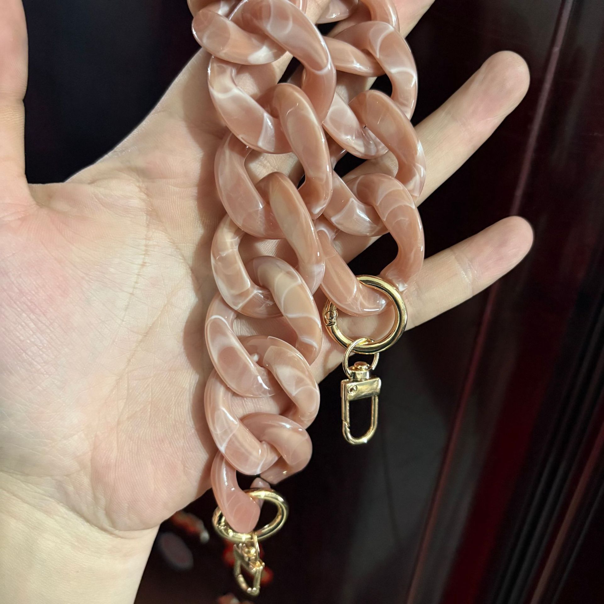 Cross-border style, 41 colors, chunky chain acrylic bag strap, phone chain, bag chain, chunky chain, shoulder strap, hanging chain.