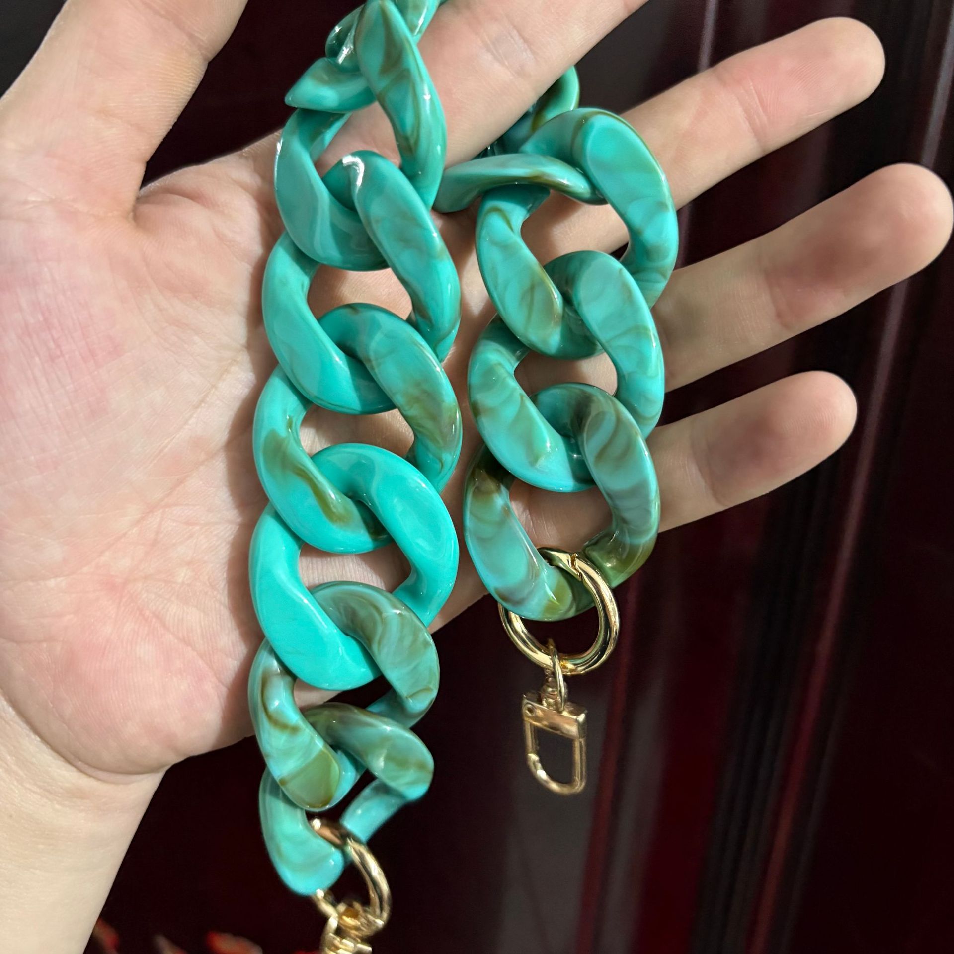 Cross-border style, 41 colors, chunky chain acrylic bag strap, phone chain, bag chain, chunky chain, shoulder strap, hanging chain.