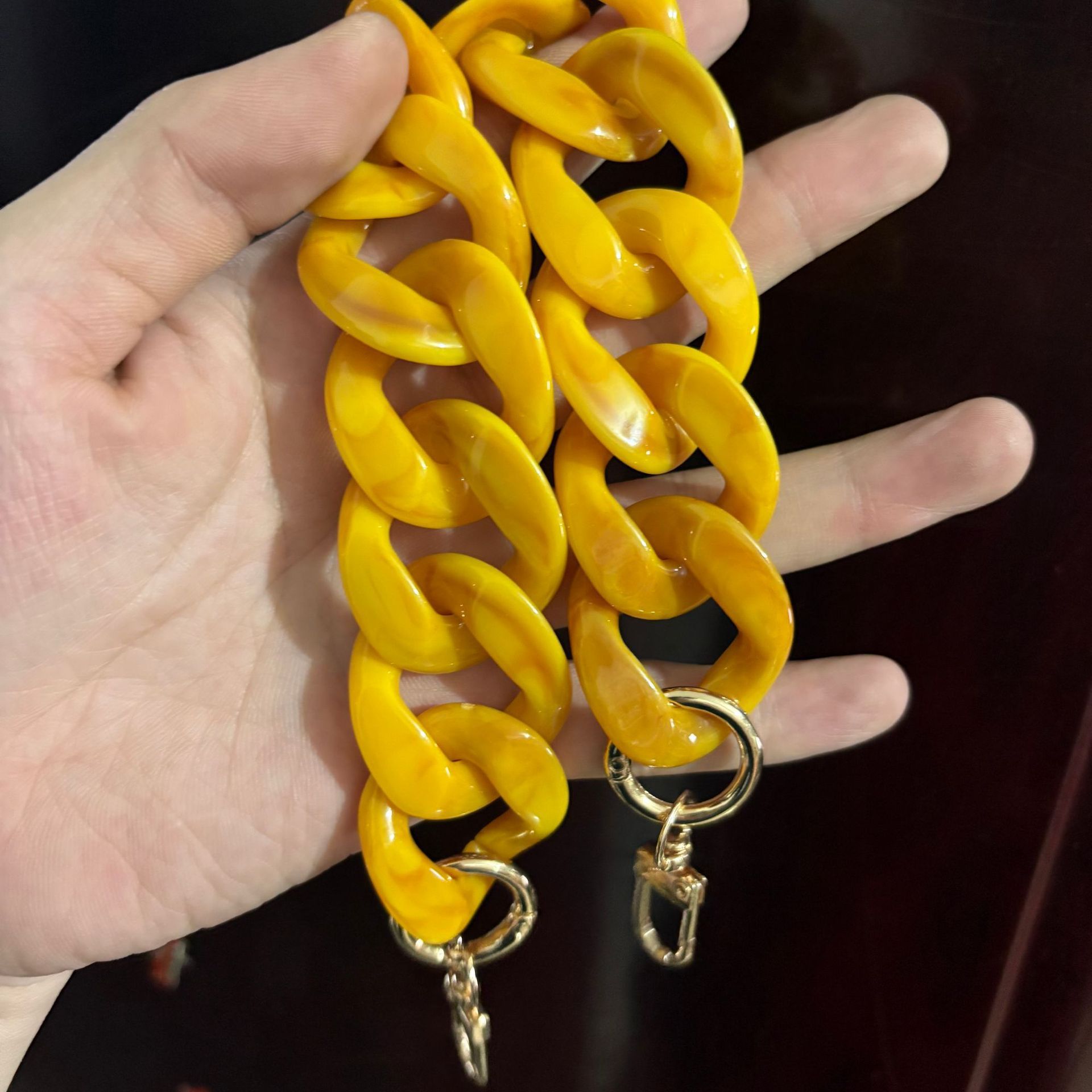 Cross-border style, 41 colors, chunky chain acrylic bag strap, phone chain, bag chain, chunky chain, shoulder strap, hanging chain.