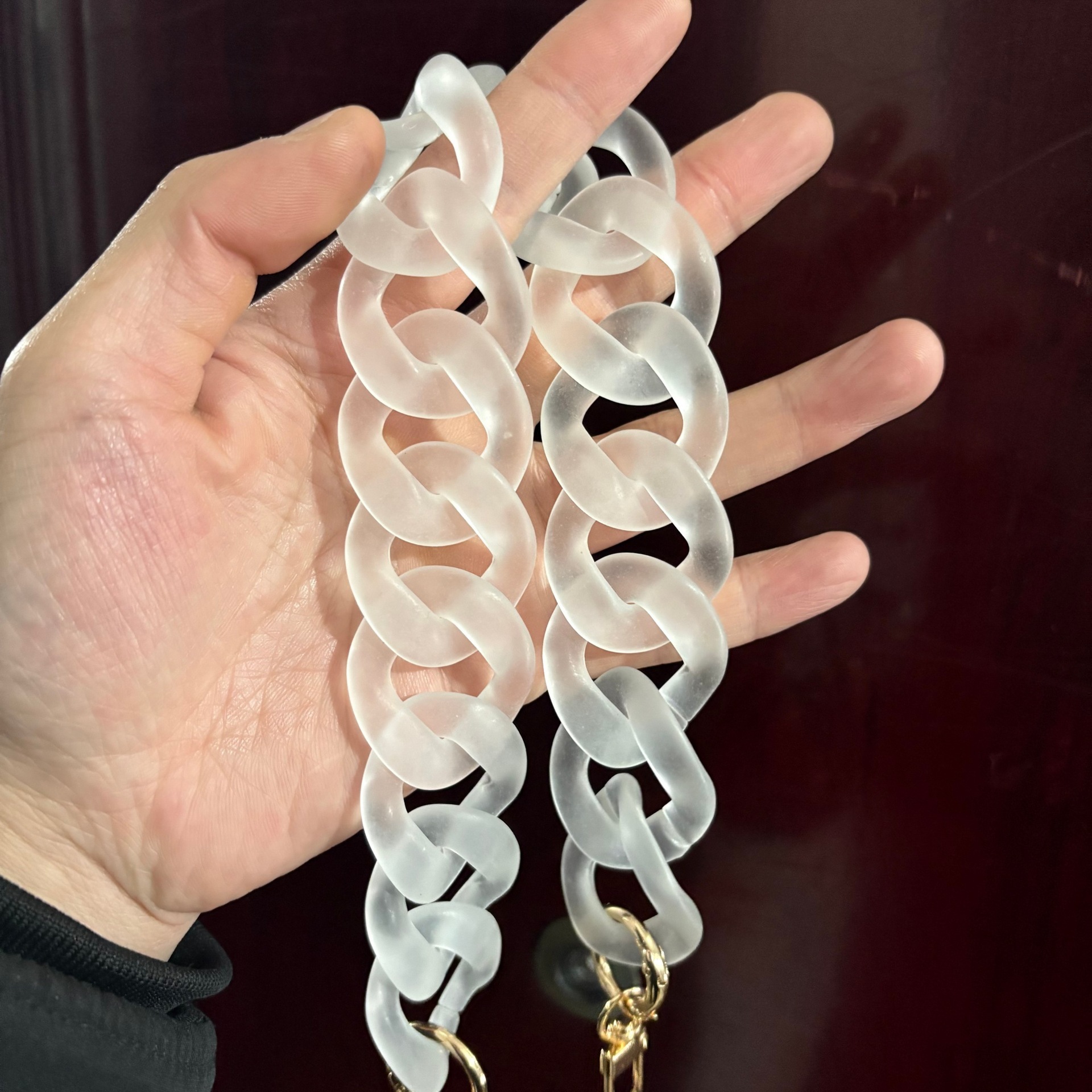 Cross-border style, 41 colors, chunky chain acrylic bag strap, phone chain, bag chain, chunky chain, shoulder strap, hanging chain.