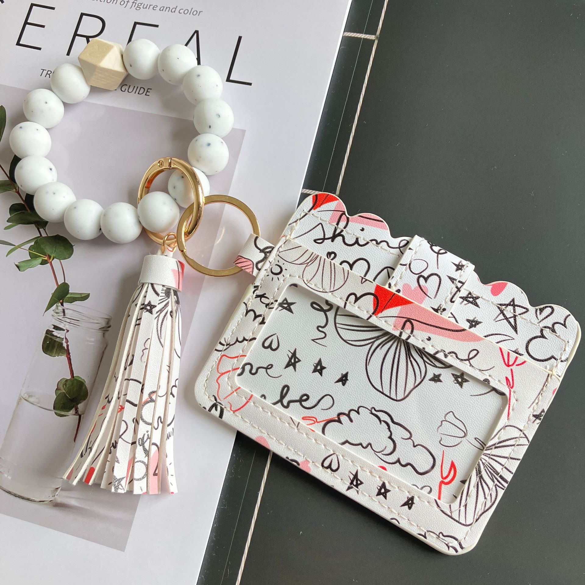 2026 New European and American Cross-border Hot Selling Coin Purse Women's Printed PU Leather Card Holder Bank Card Clip ID Card Holder In Stock