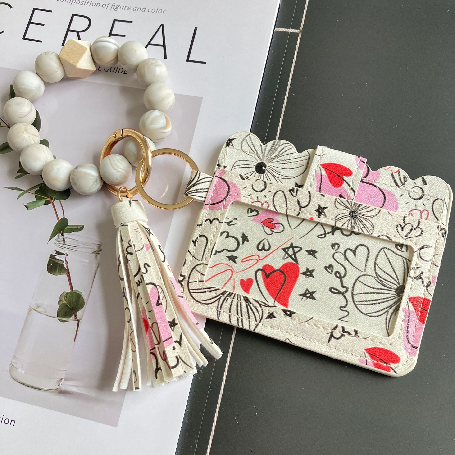 2026 New European and American Cross-border Hot Selling Coin Purse Women's Printed PU Leather Card Holder Bank Card Clip ID Card Holder In Stock