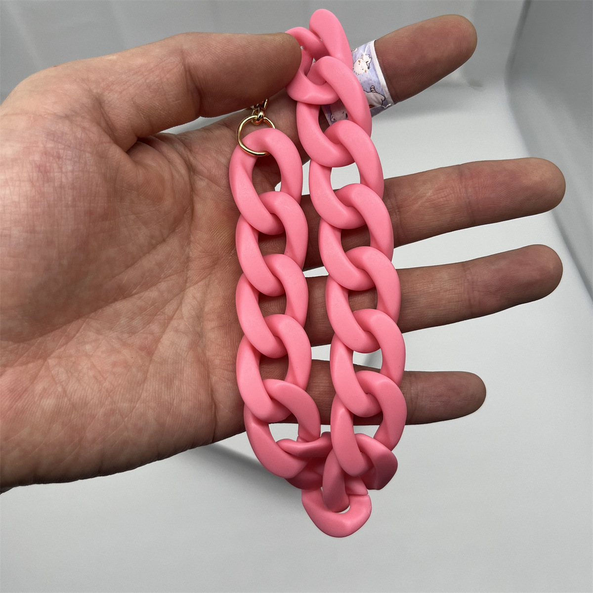 Matte 46-color acrylic phone strap, lanyard, bag strap, plastic bag chain, necklace, bracelet, shoulder strap, acrylic chain