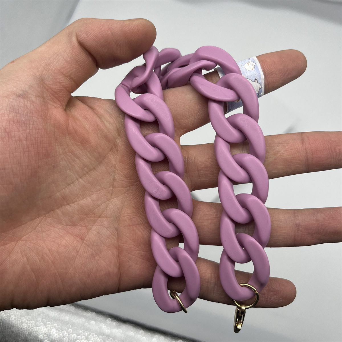 Matte 46-color acrylic phone strap, lanyard, bag strap, plastic bag chain, necklace, bracelet, shoulder strap, acrylic chain