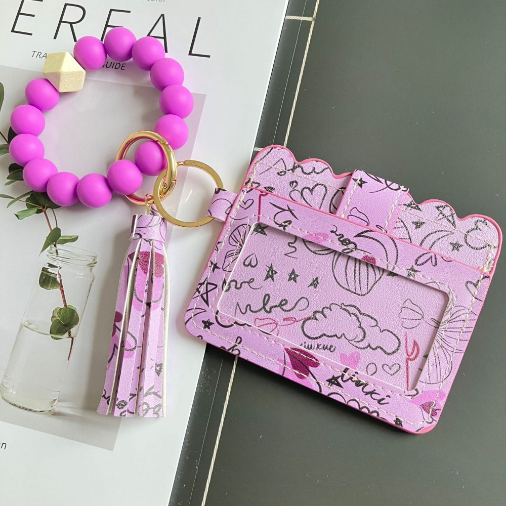 2026 New European and American Cross-border Hot Selling Coin Purse Women's Printed PU Leather Card Holder Bank Card Clip ID Card Holder In Stock