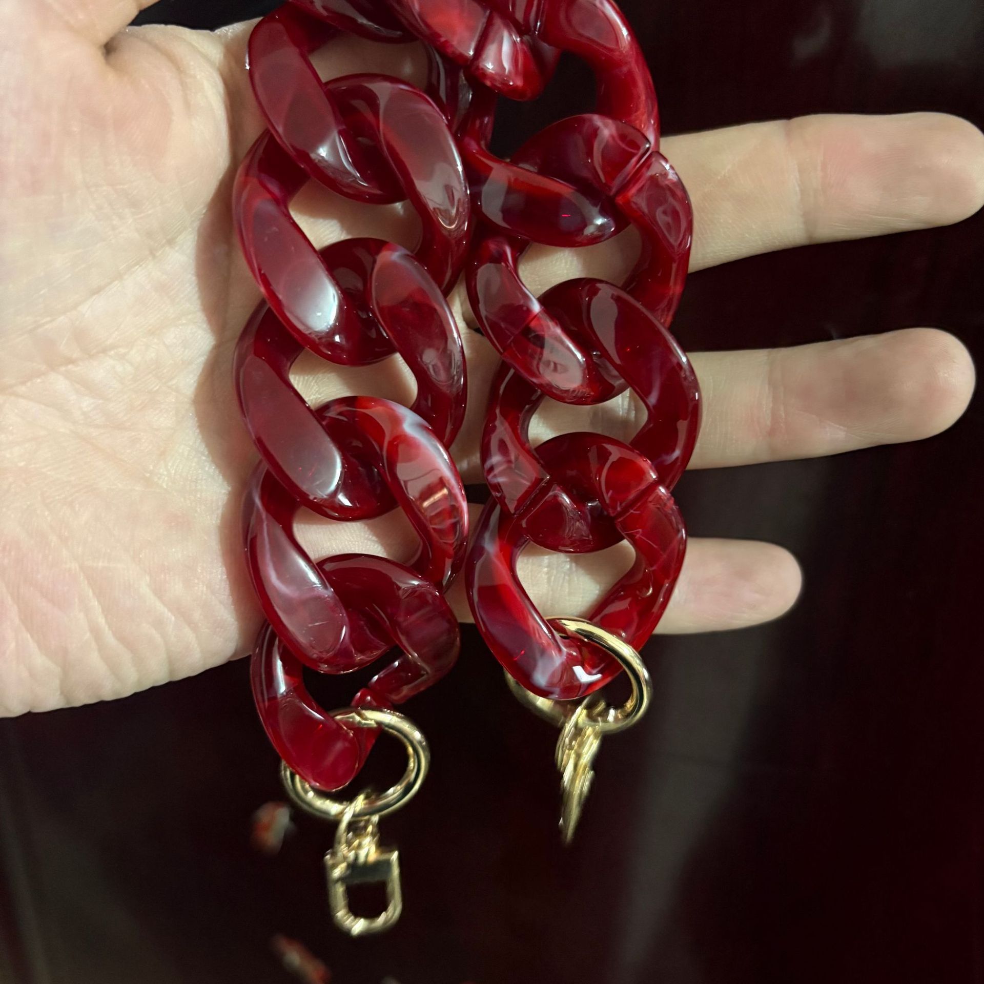 Cross-border style, 41 colors, chunky chain acrylic bag strap, phone chain, bag chain, chunky chain, shoulder strap, hanging chain.