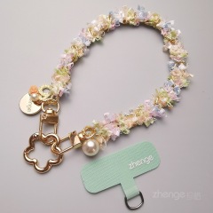 Colorful - Elf Lace Twisted Chain Bracelet + Green Long Clip + Small Flower Buckle