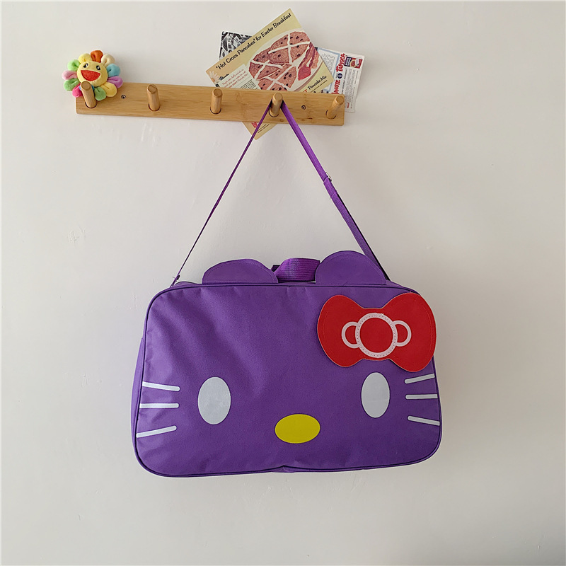 New cross-border style large capacity cartoon student handbag for short trips, crossbody bag for girls