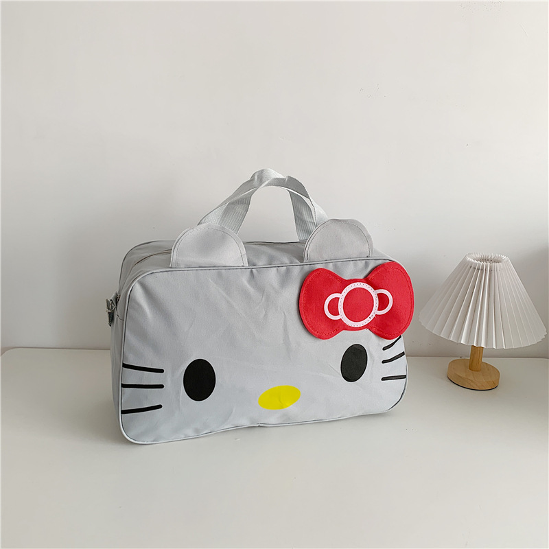 New cross-border style large capacity cartoon student handbag for short trips, crossbody bag for girls