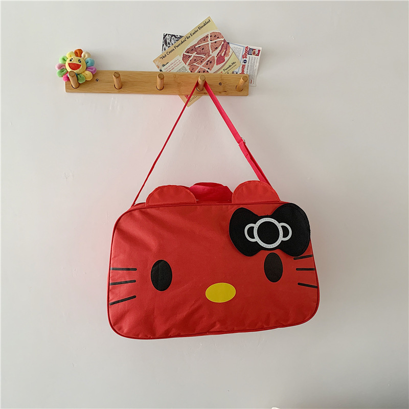 New cross-border style large capacity cartoon student handbag for short trips, crossbody bag for girls