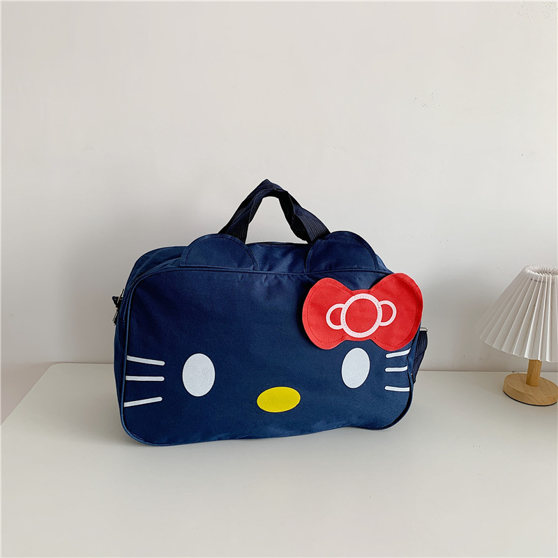 New cross-border style large capacity cartoon student handbag for short trips, crossbody bag for girls
