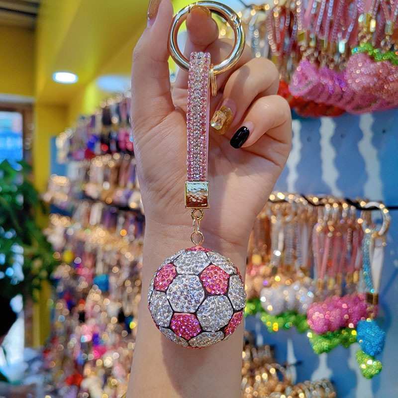 World Cup football keychain, car ornament, key lanyard, couple pendant, bag charm, key chain, gift