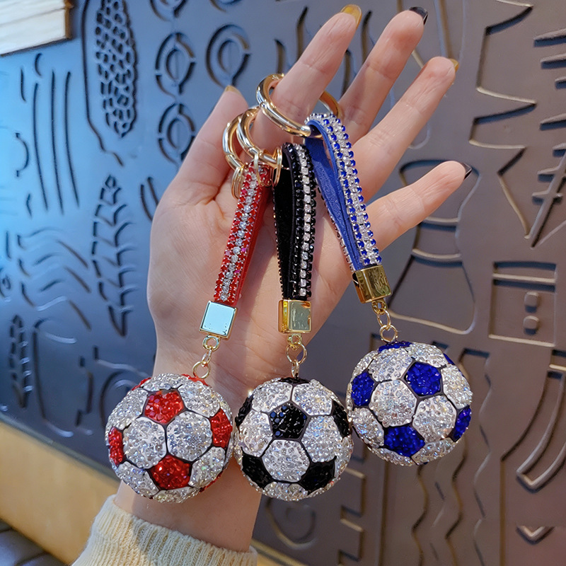 World Cup football keychain, car ornament, key lanyard, couple pendant, bag charm, key chain, gift