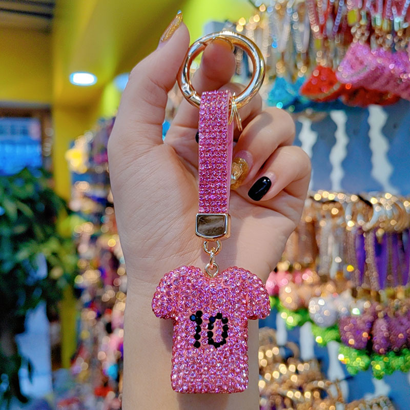 World Cup jersey keychain, car ornament, key lanyard, couple pendant, bag charm, key chain, gift