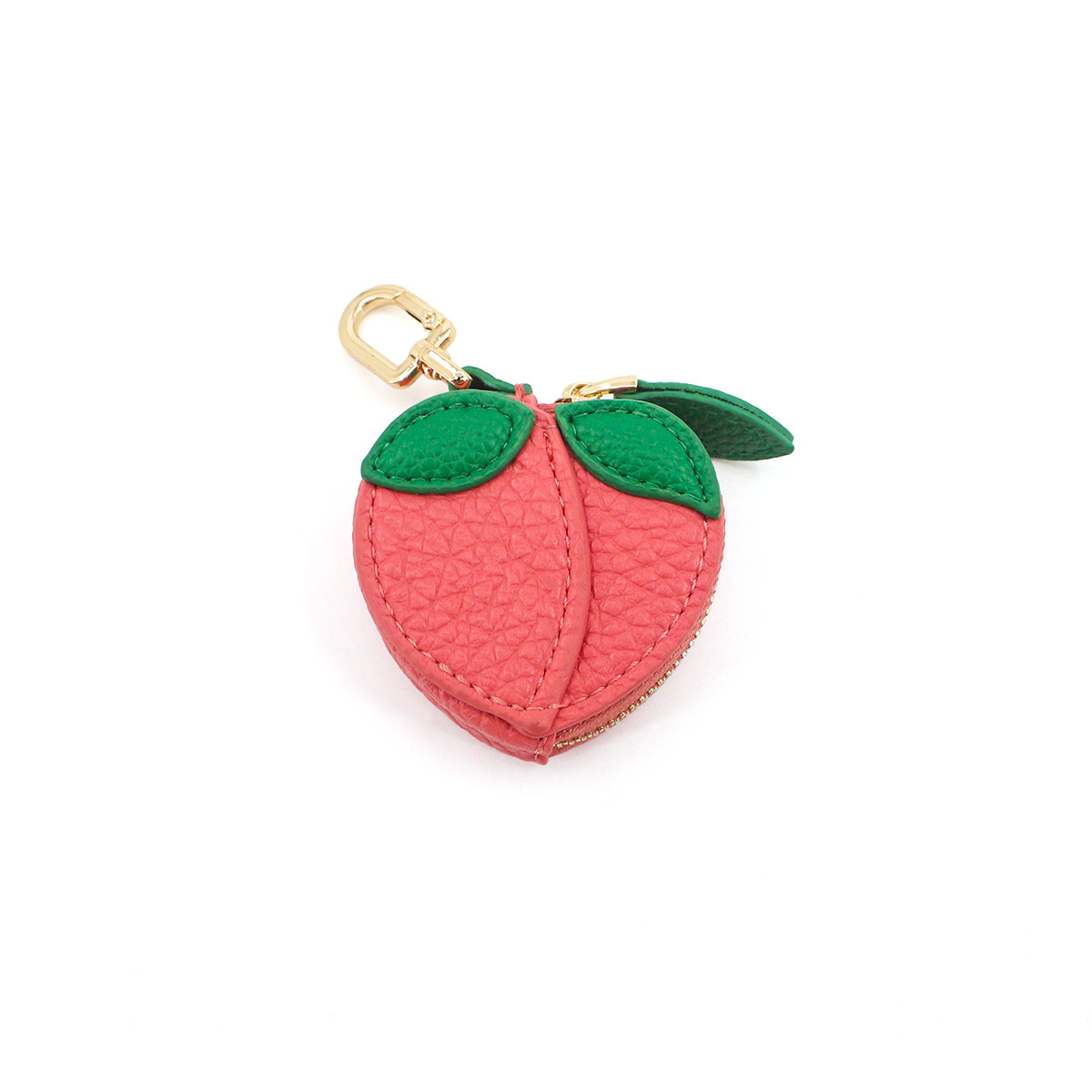 Cute Fruit Mini Coin Purse Keychain, Strawberry Pattern Small Wallet Bag Pendant Gift