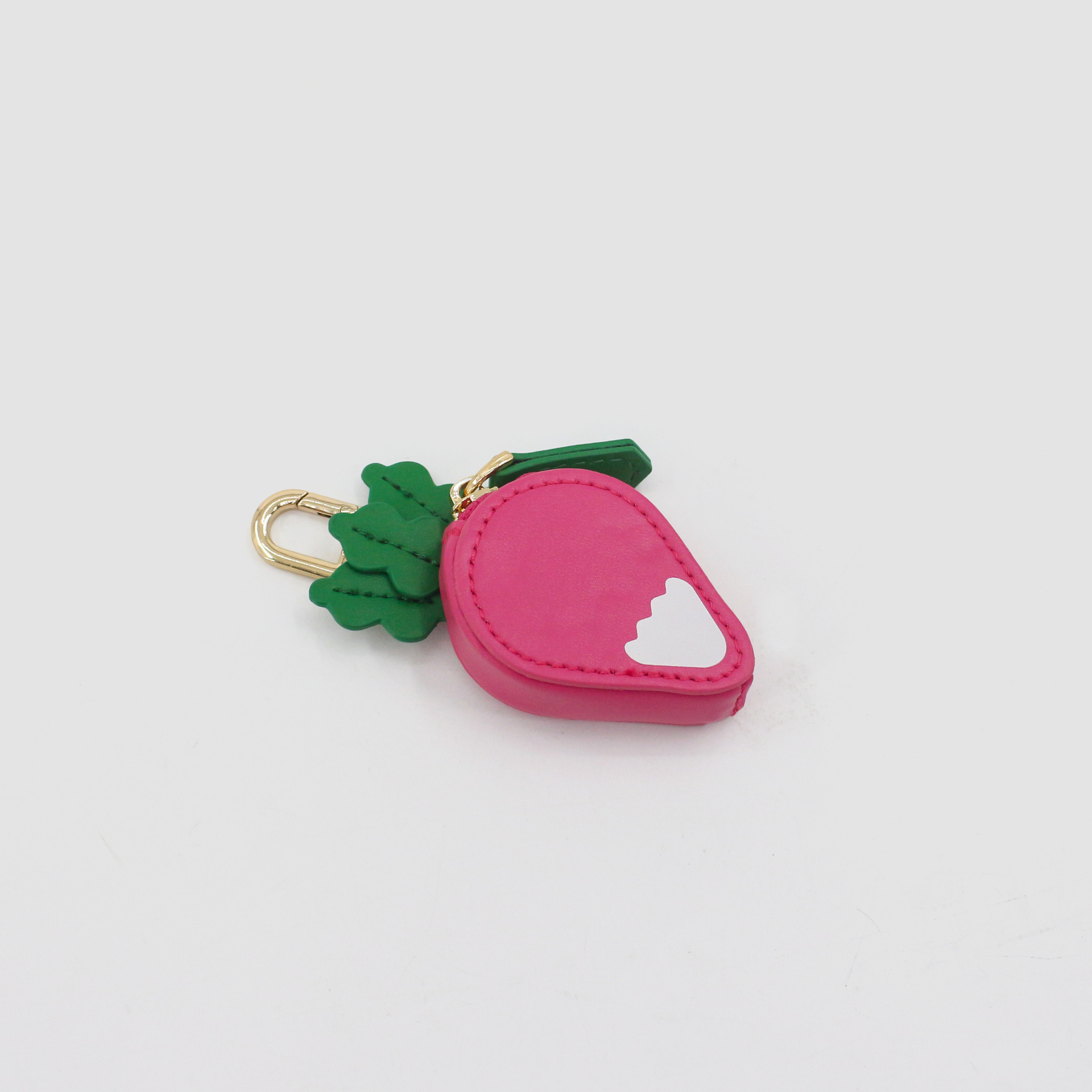 Cute Fruit Mini Coin Purse Keychain, Strawberry Pattern Small Wallet Bag Pendant Gift